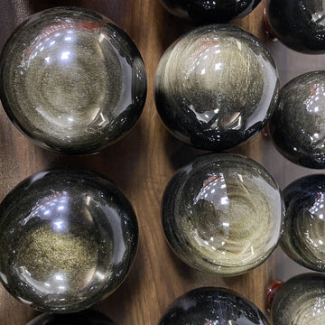 Golden Obsidian Ball